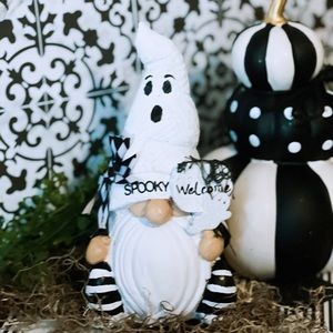 Spooky Halloween Ghost gnome decor